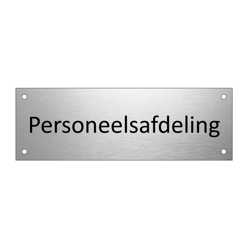 Personeelsafdeling & Personeelsafdeling & Personeelsafdeling