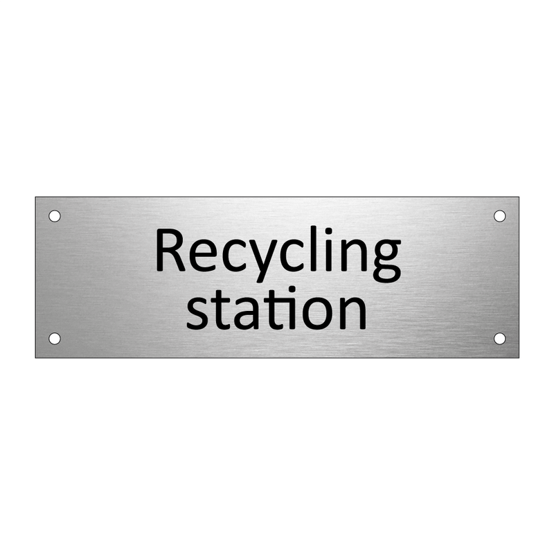 Recycling station & Recycling station & Recycling station