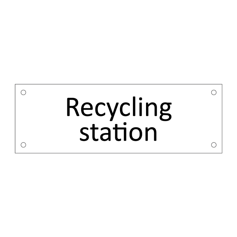 Recycling station & Recycling station & Recycling station