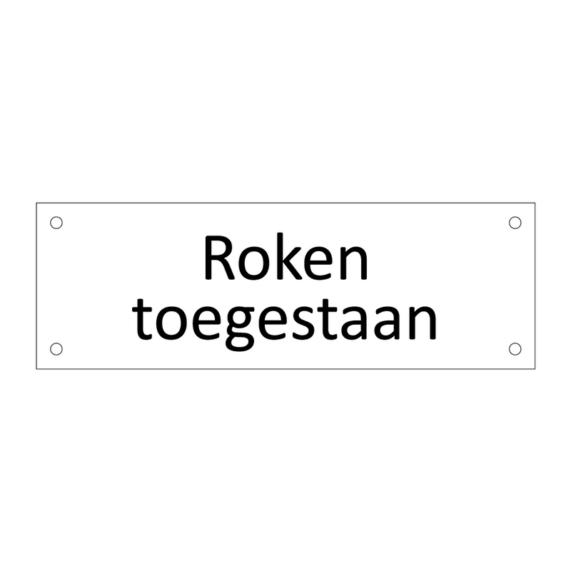 Roken toegestaan & Roken toegestaan & Roken toegestaan