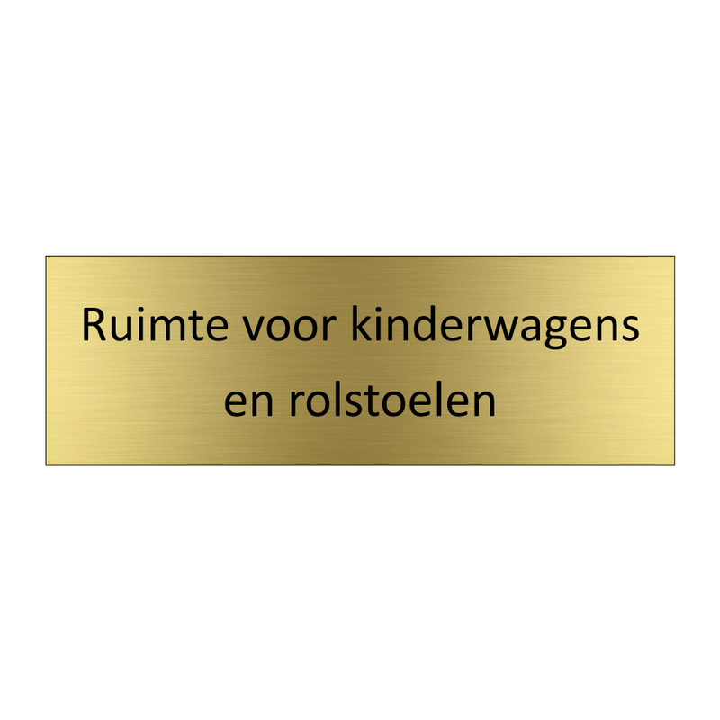 Ruimte voor kinderwagens en rolstoelen & Ruimte voor kinderwagens en rolstoelen