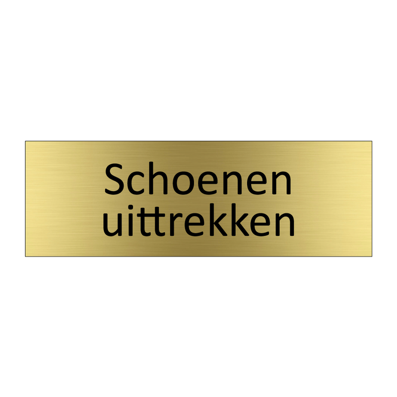 Schoenen uittrekken & Schoenen uittrekken & Schoenen uittrekken & Schoenen uittrekken