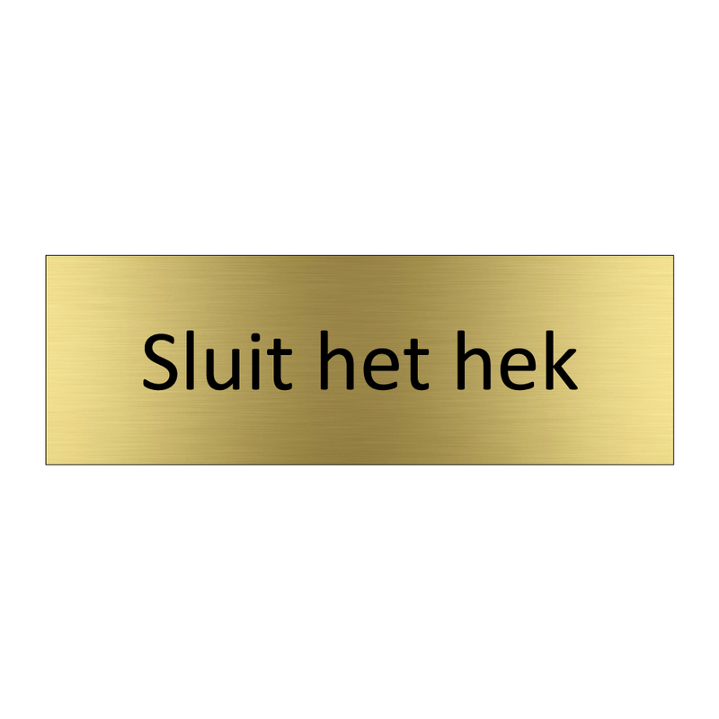 Sluit het hek & Sluit het hek & Sluit het hek & Sluit het hek & Sluit het hek & Sluit het hek