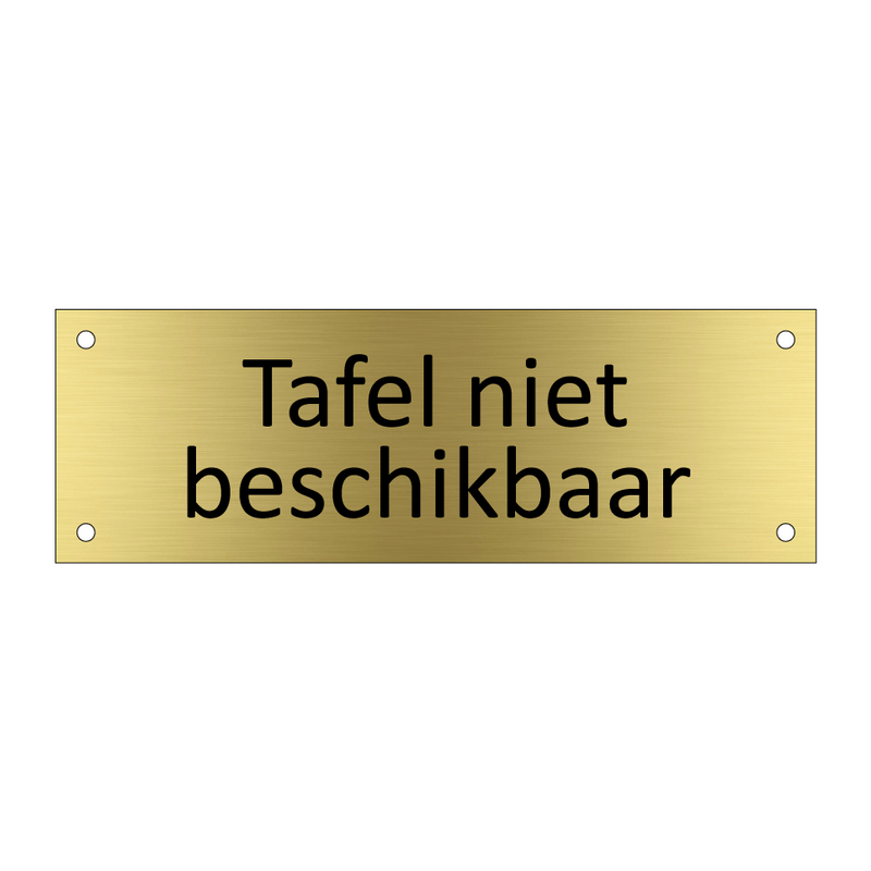 Tafel niet beschikbaar & Tafel niet beschikbaar & Tafel niet beschikbaar