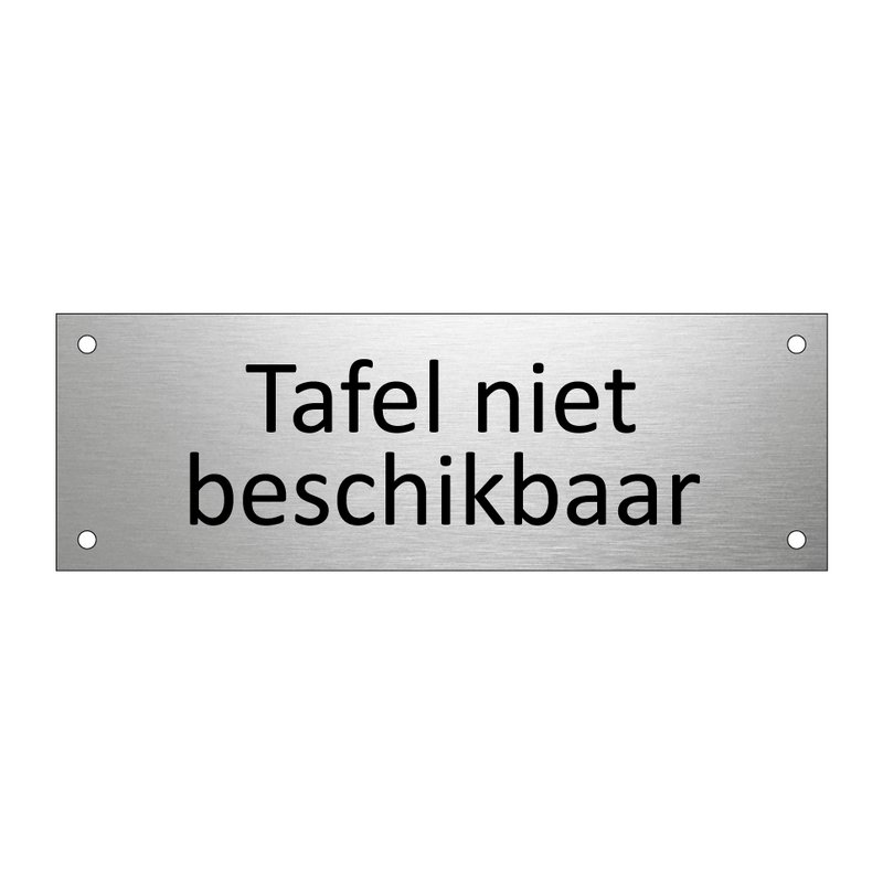 Tafel niet beschikbaar & Tafel niet beschikbaar & Tafel niet beschikbaar