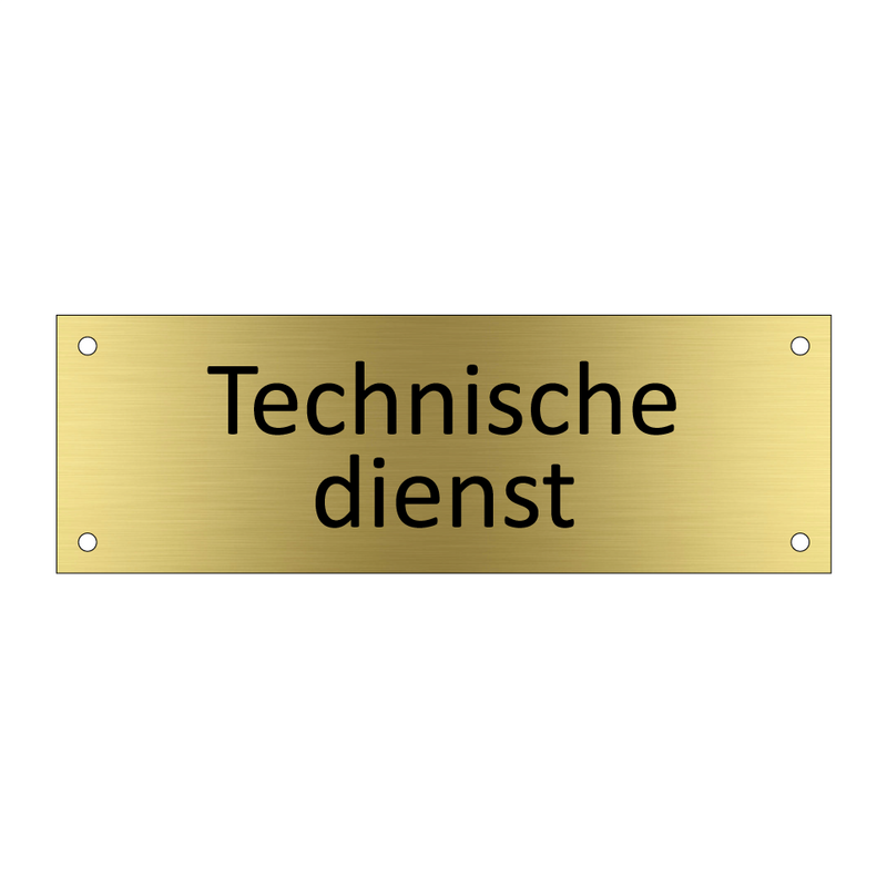 Technische dienst & Technische dienst & Technische dienst