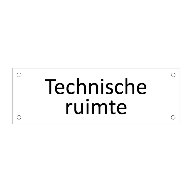 Technische ruimte & Technische ruimte & Technische ruimte