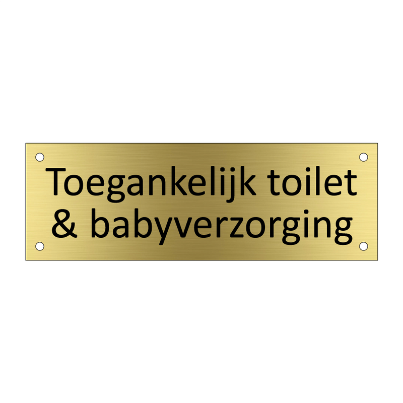 Toegankelijk toilet & babyverzorging & Toegankelijk toilet & babyverzorging