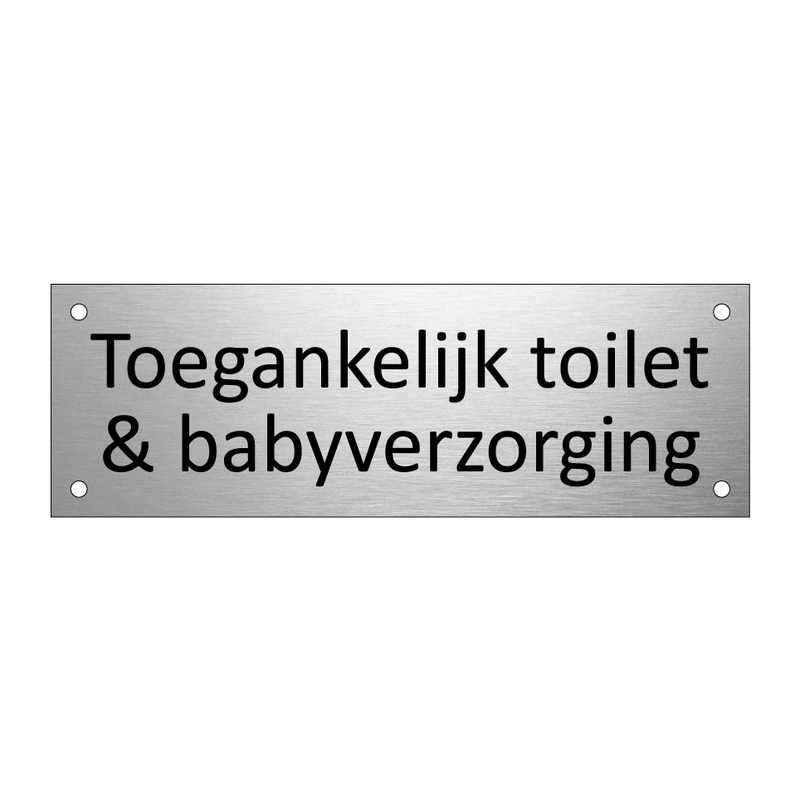 Toegankelijk toilet & babyverzorging & Toegankelijk toilet & babyverzorging