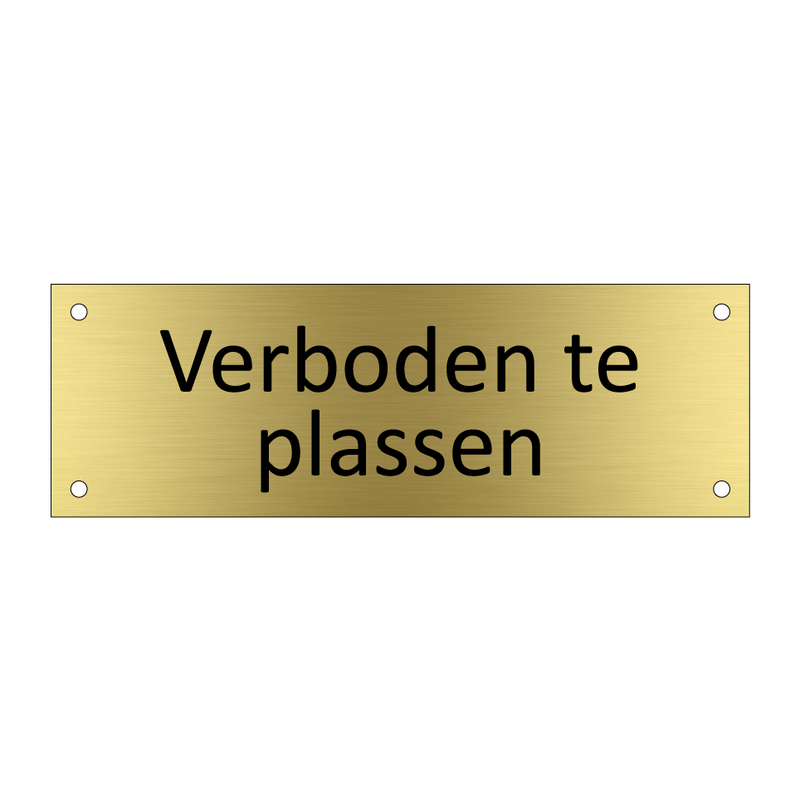 Verboden te plassen & Verboden te plassen & Verboden te plassen