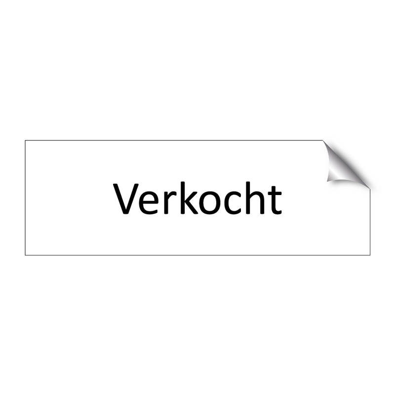 Verkocht & Verkocht & Verkocht