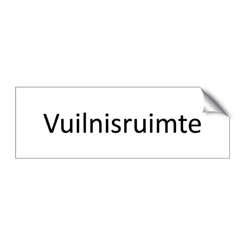 Vuilnisruimte & Vuilnisruimte & Vuilnisruimte