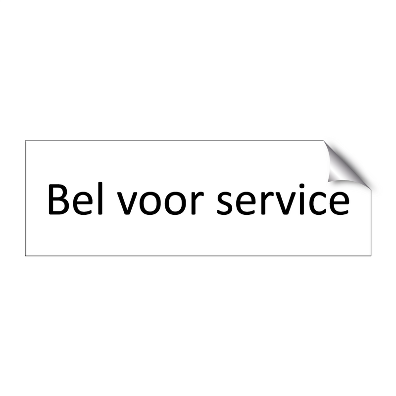 Bel voor service & Bel voor service & Bel voor service