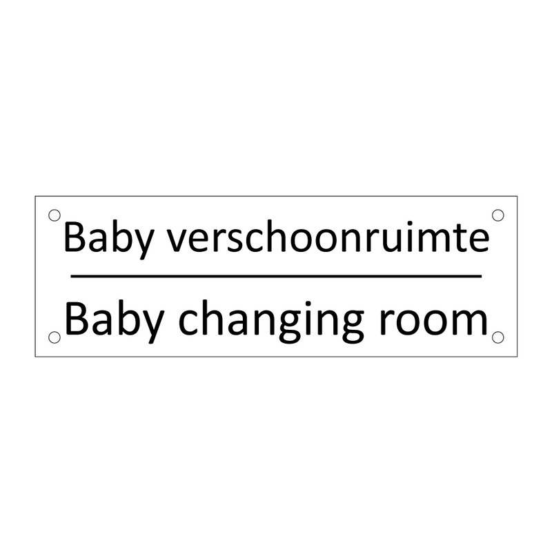 Baby verschoonruimte - Baby changing room & Baby verschoonruimte - Baby changing room