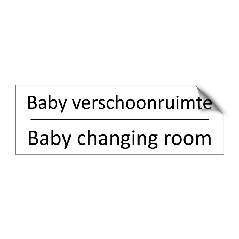 Baby verschoonruimte - Baby changing room & Baby verschoonruimte - Baby changing room