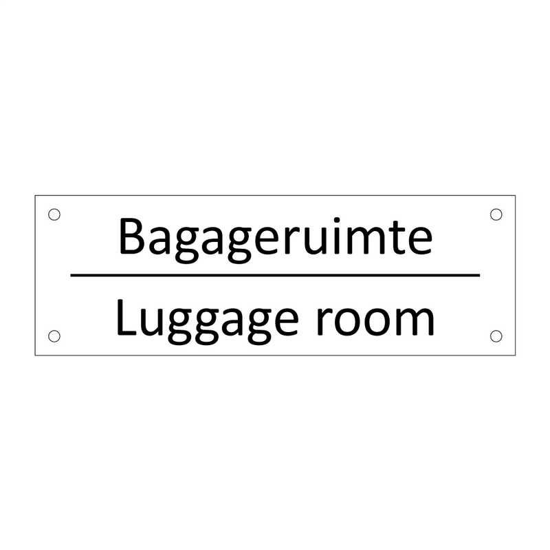 Bagageruimte - Luggage room & Bagageruimte - Luggage room & Bagageruimte - Luggage room