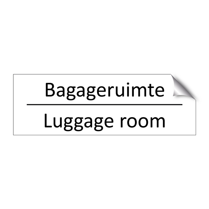 Bagageruimte - Luggage room & Bagageruimte - Luggage room & Bagageruimte - Luggage room