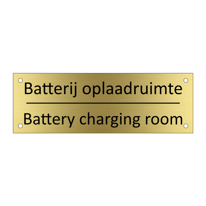 Batterij oplaadruimte - Battery charging room & Batterij oplaadruimte - Battery charging room