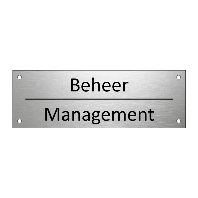 Beheer - Management & Beheer - Management & Beheer - Management