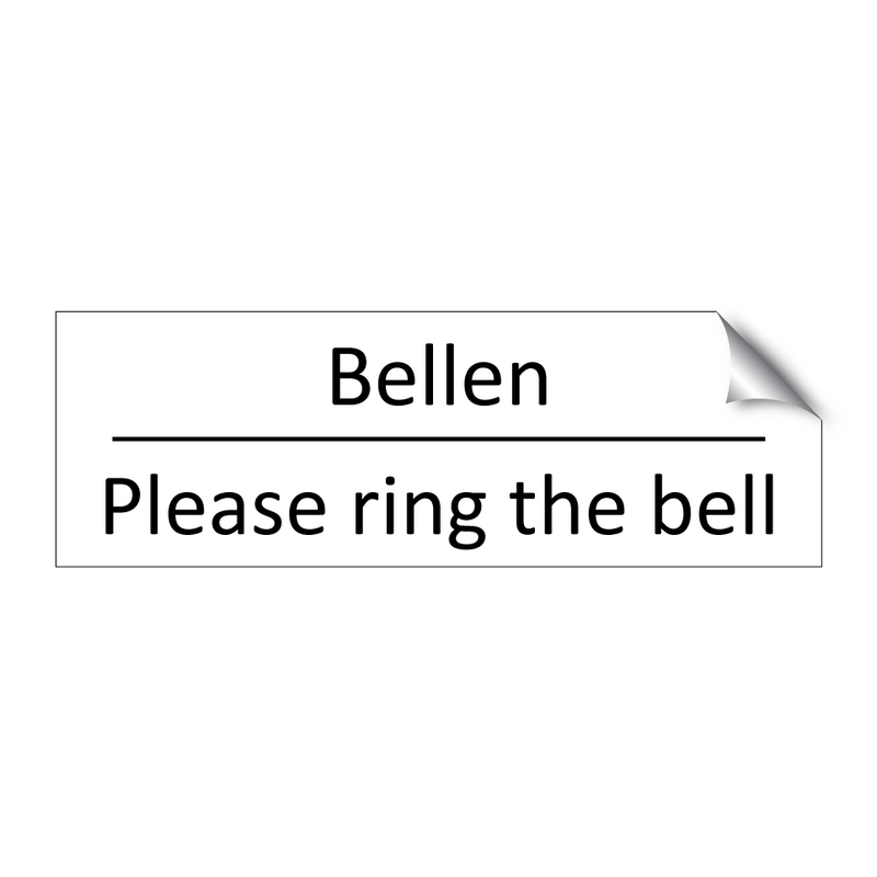 Bellen - Please ring the bell & Bellen - Please ring the bell & Bellen - Please ring the bell