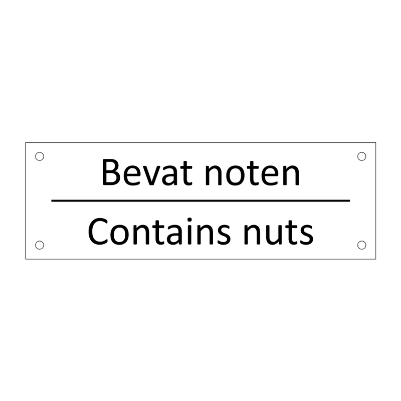 Bevat noten - Contains nuts & Bevat noten - Contains nuts & Bevat noten - Contains nuts