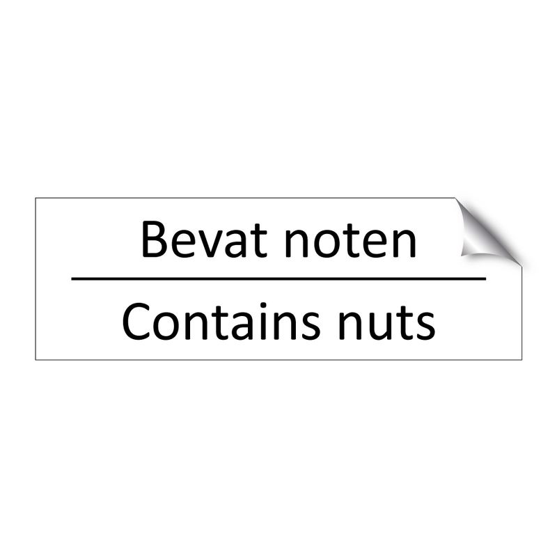 Bevat noten - Contains nuts & Bevat noten - Contains nuts & Bevat noten - Contains nuts