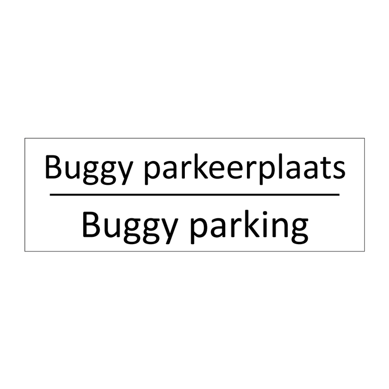 Buggy parkeerplaats - Buggy parking & Buggy parkeerplaats - Buggy parking