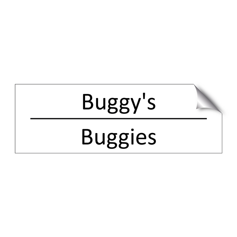 Buggy's - Buggies & Buggy's - Buggies & Buggy's - Buggies