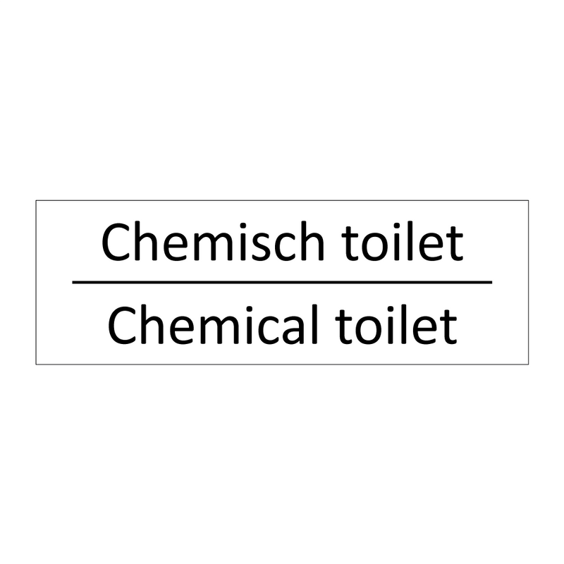 Chemisch toilet - Chemical toilet & Chemisch toilet - Chemical toilet