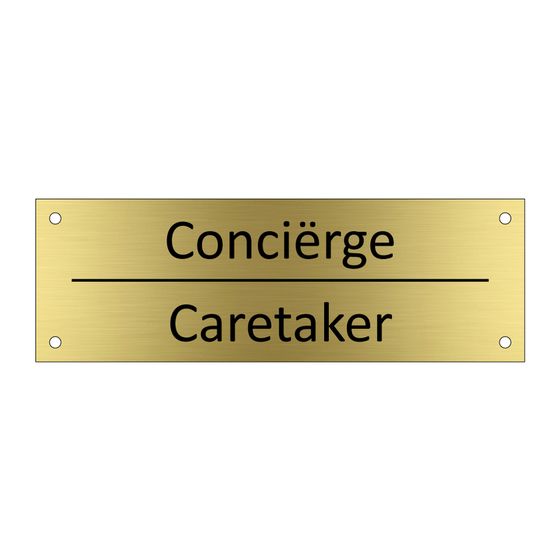 Conciërge - Caretaker & Conciërge - Caretaker & Conciërge - Caretaker