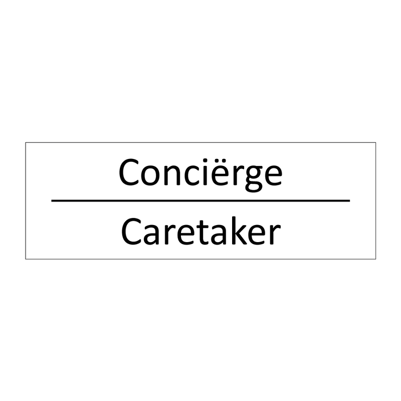 Conciërge - Caretaker & Conciërge - Caretaker & Conciërge - Caretaker & Conciërge - Caretaker