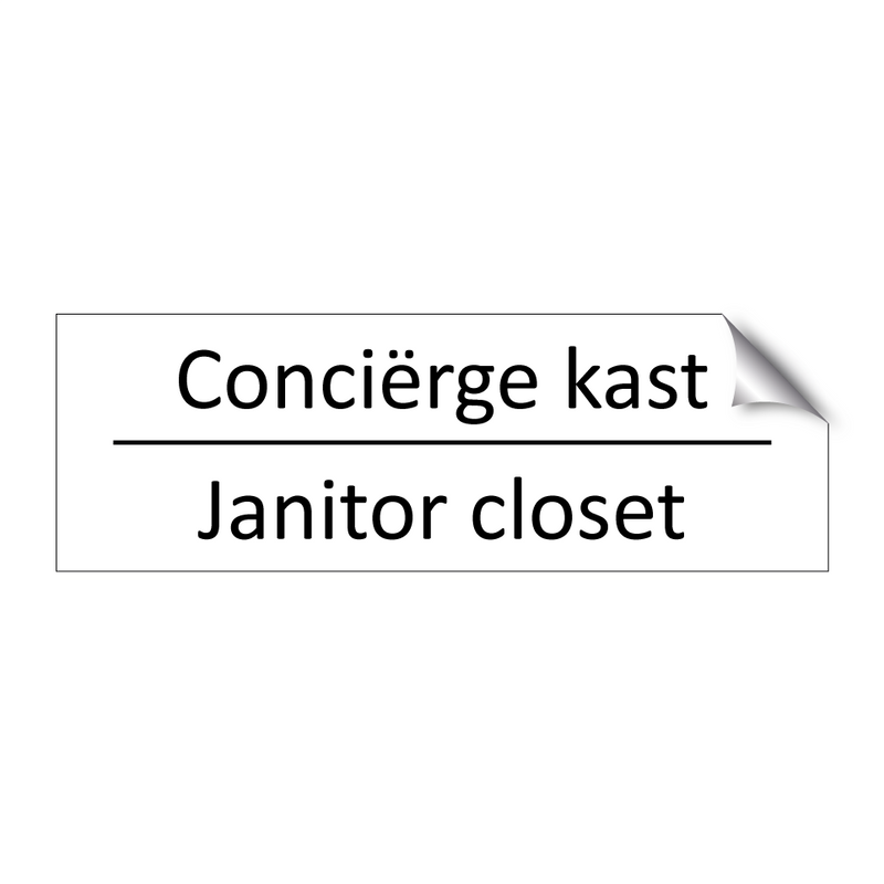 Conciërge kast - Janitor closet & Conciërge kast - Janitor closet