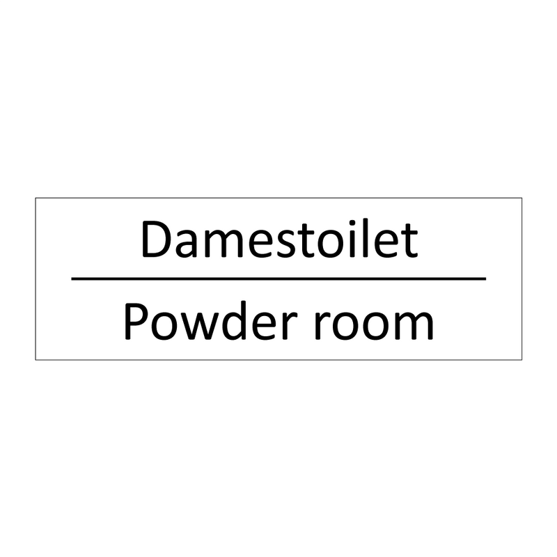 Damestoilet - Powder room & Damestoilet - Powder room & Damestoilet - Powder room