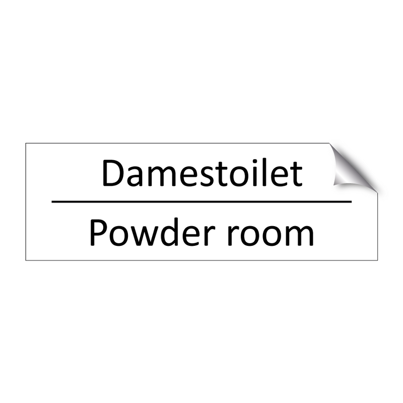 Damestoilet - Powder room & Damestoilet - Powder room & Damestoilet - Powder room