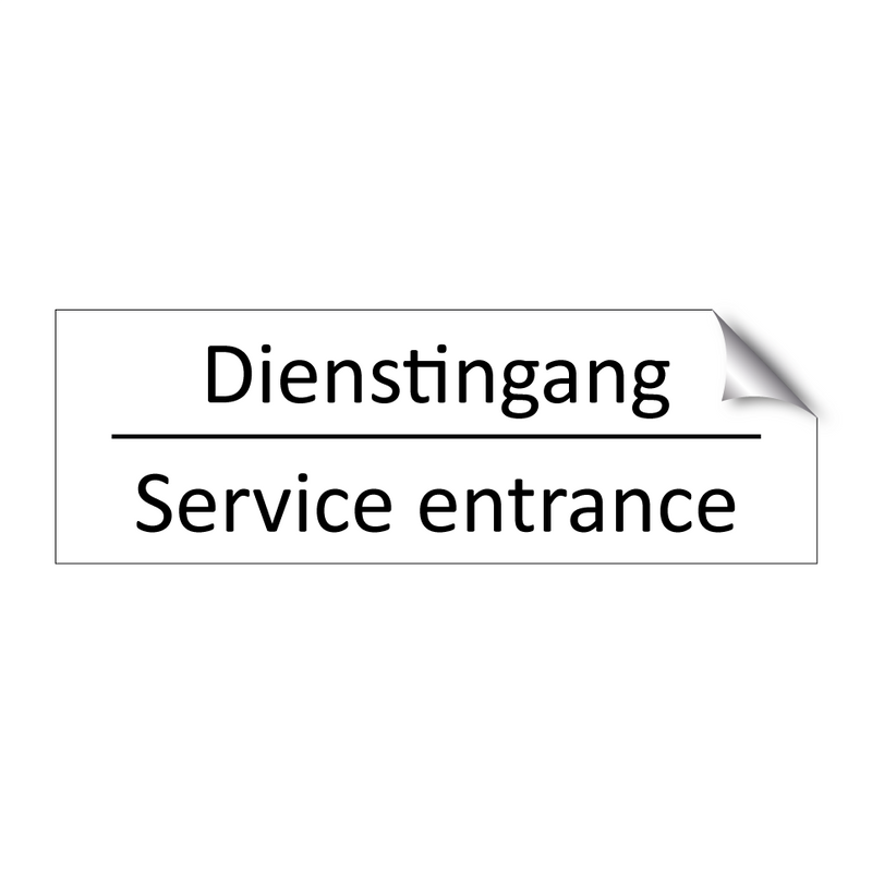 Dienstingang - Service entrance & Dienstingang - Service entrance & Dienstingang - Service entrance