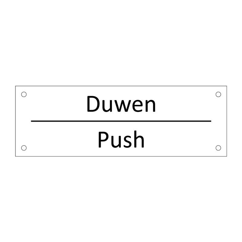 Duwen - Push & Duwen - Push & Duwen - Push