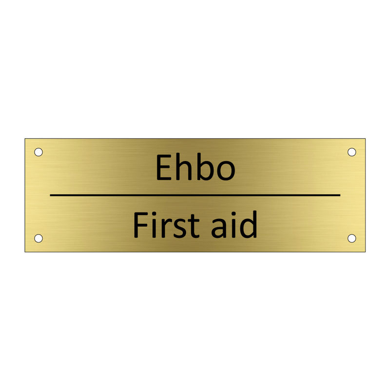 Ehbo - First aid & Ehbo - First aid & Ehbo - First aid