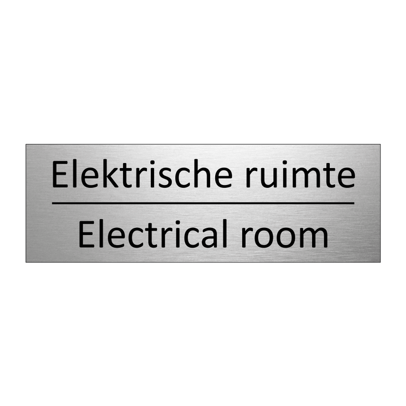 Elektrische ruimte - Electrical room & Elektrische ruimte - Electrical room