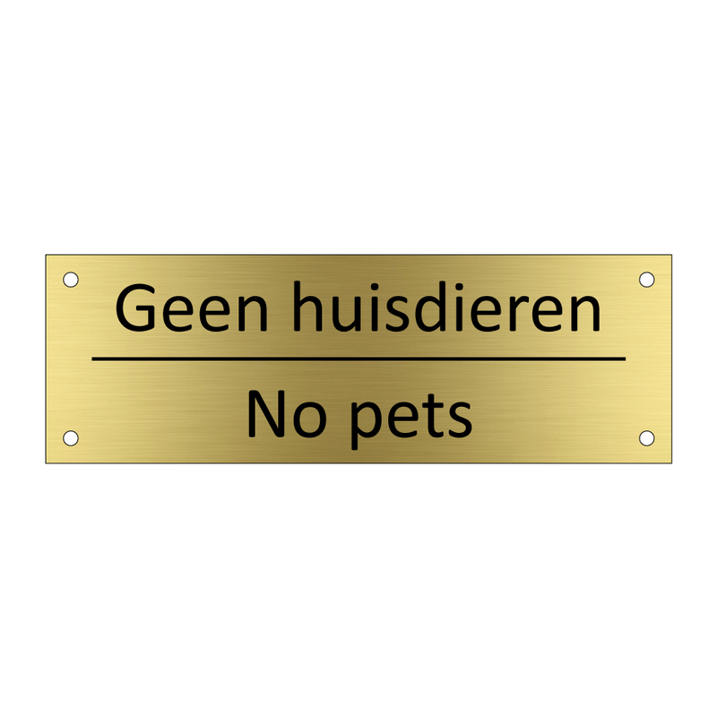 Geen huisdieren - No pets & Geen huisdieren - No pets & Geen huisdieren - No pets