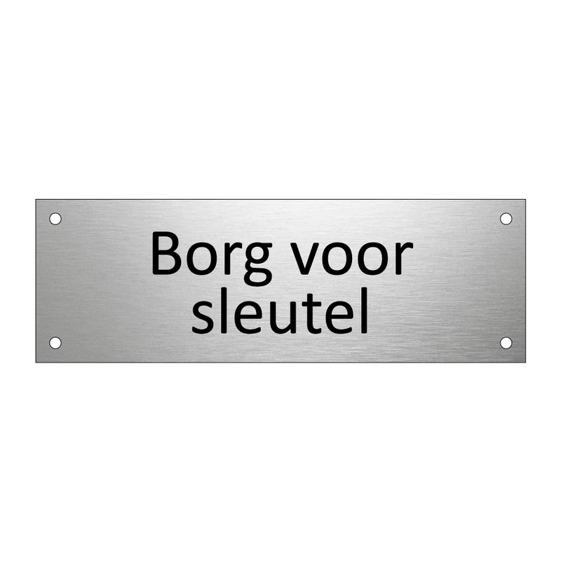 Borg voor sleutel & Borg voor sleutel & Borg voor sleutel