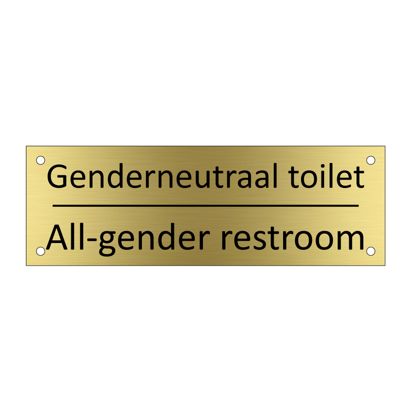 Genderneutraal toilet - All-gender restroom & Genderneutraal toilet - All-gender restroom