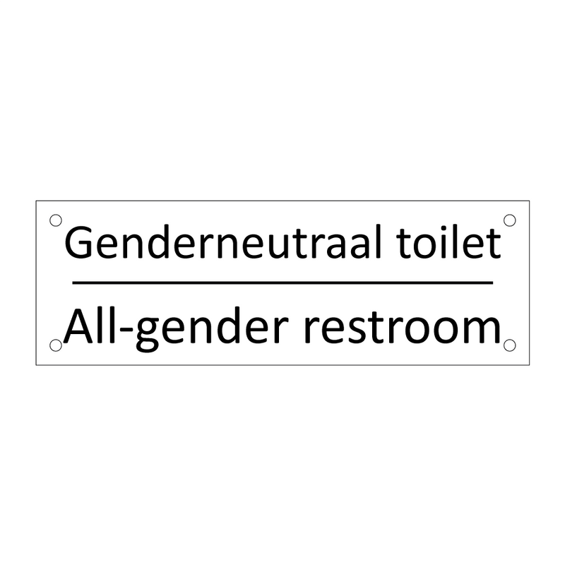 Genderneutraal toilet - All-gender restroom & Genderneutraal toilet - All-gender restroom