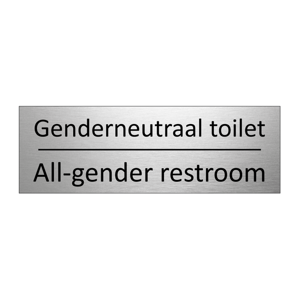 Genderneutraal toilet - All-gender restroom & Genderneutraal toilet - All-gender restroom