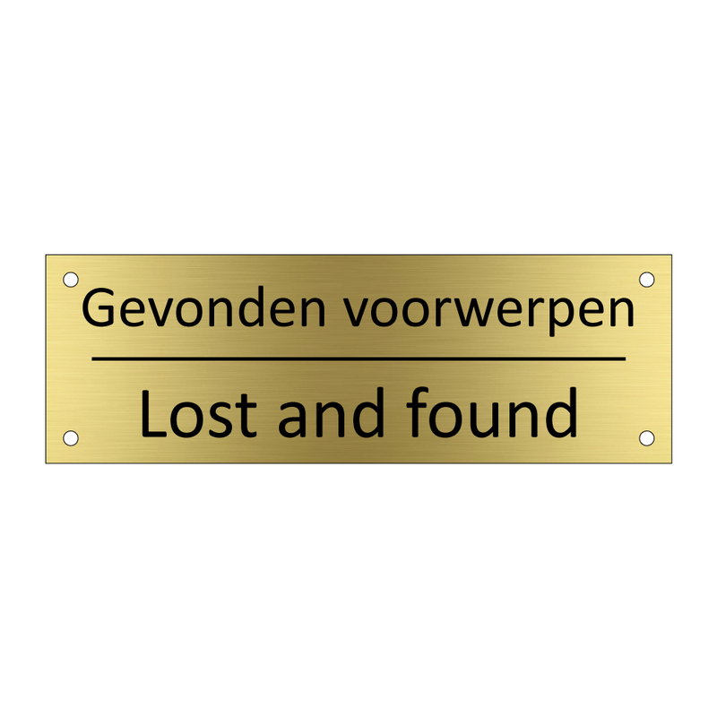 Gevonden voorwerpen - Lost and found & Gevonden voorwerpen - Lost and found