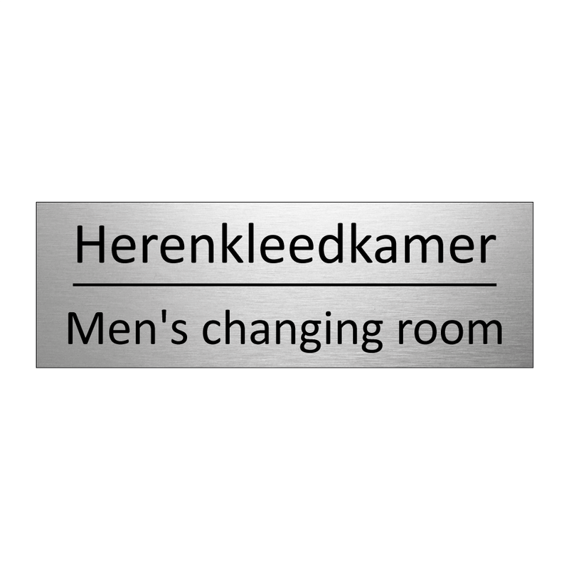 Herenkleedkamer - Men's changing room & Herenkleedkamer - Men's changing room