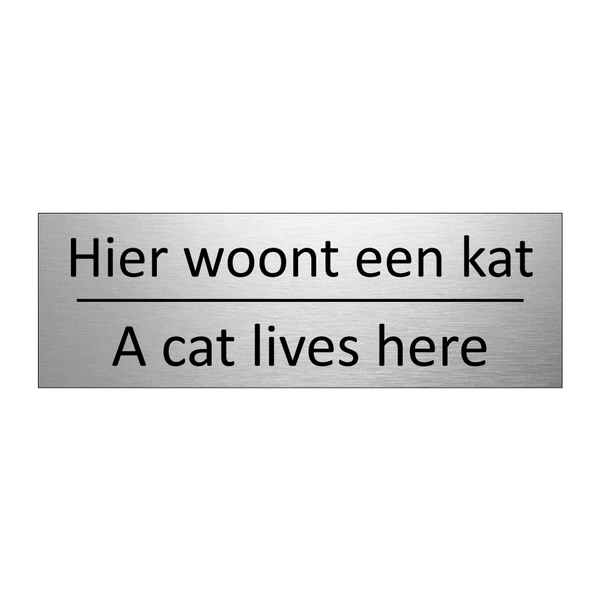 Hier woont een kat - A cat lives here & Hier woont een kat - A cat lives here