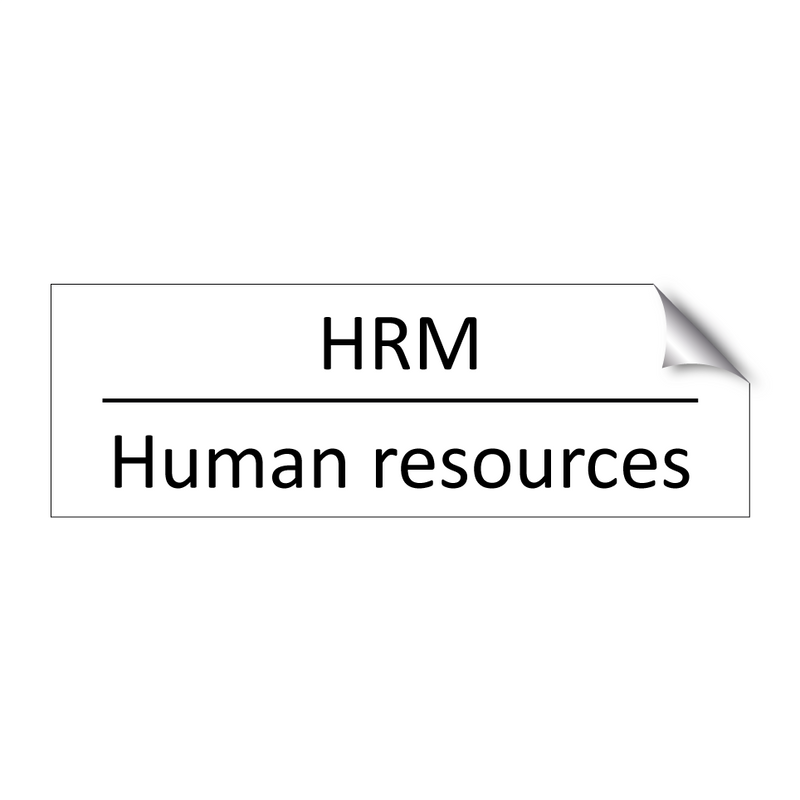 HRM - Human resources & HRM - Human resources & HRM - Human resources