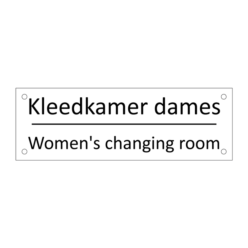 Kleedkamer dames - Women's changing room & Kleedkamer dames - Women's changing room