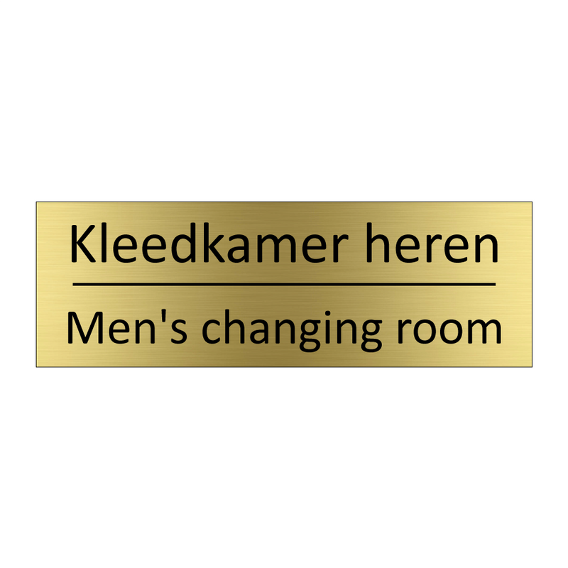 Kleedkamer heren - Men's changing room & Kleedkamer heren - Men's changing room