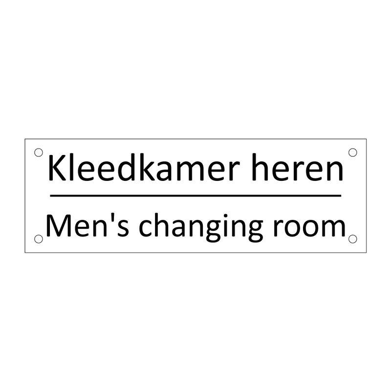 Kleedkamer heren - Men's changing room & Kleedkamer heren - Men's changing room